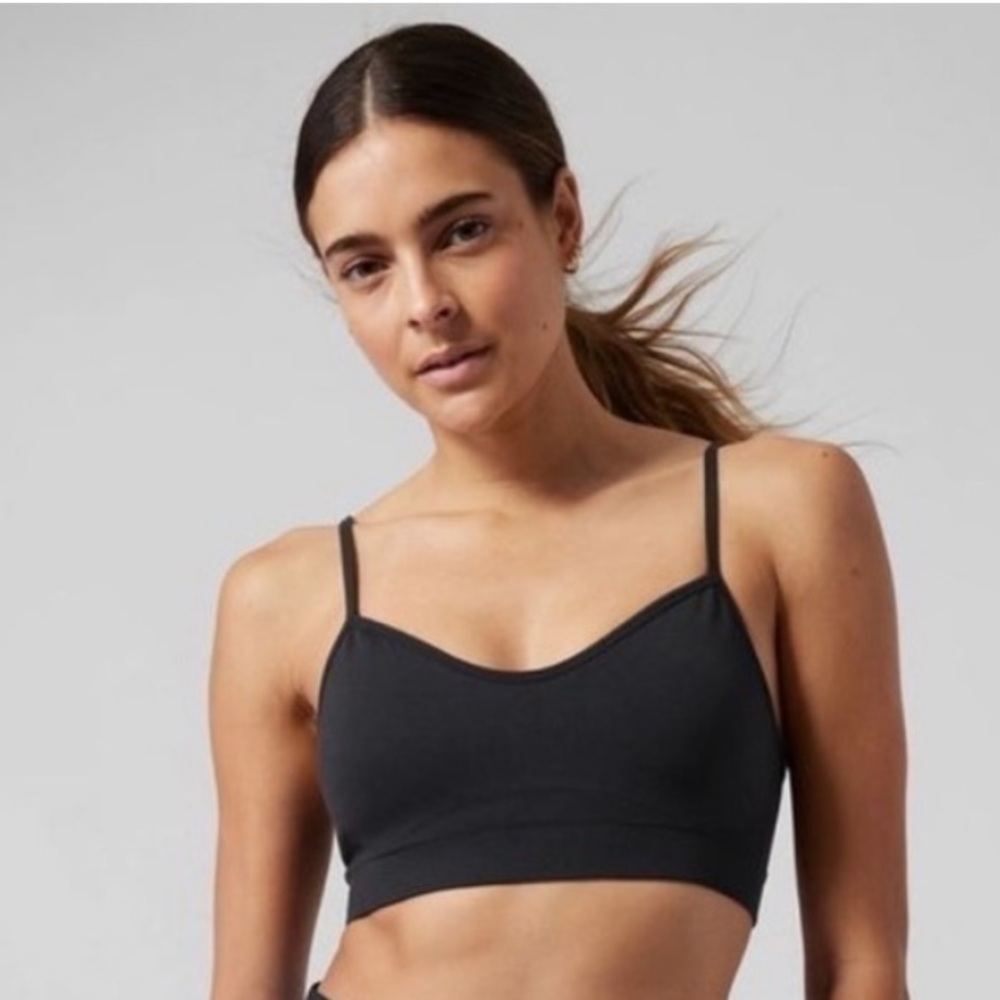Athleta Black Slim-Strap Bralette